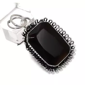 Подвеска из стерлингового серебра 925 пробы с натуральным медовым топазом ручной работы 1,81 дюйма d9u82