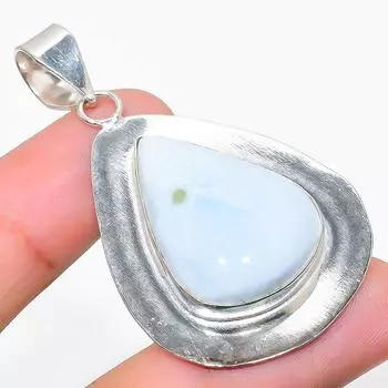 Подвеска из стерлингового серебра 925 пробы с натуральным опалом Owhyee ручной работы 2,21 дюйма g2K75