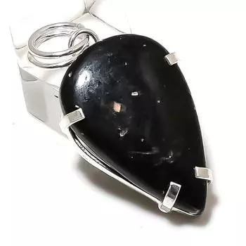 Подвеска из стерлингового серебра 925 пробы с драгоценным камнем нууммит 1,77 дюйма N4H39