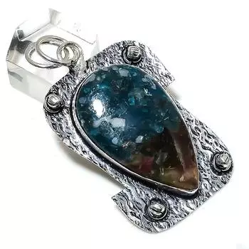 Подвеска из стерлингового серебра 925 пробы с арбузным турмалином 2,36 дюйма I7A92