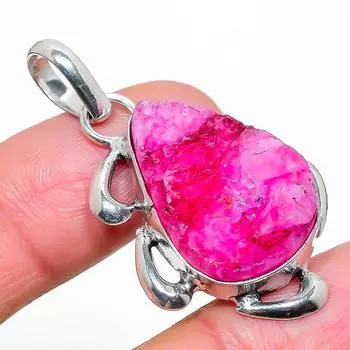 Подвеска из стерлингового серебра 925 пробы с натуральным гемеморфитом Друзы 1,77 дюйма y4o10