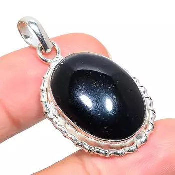 Подвеска из стерлингового серебра 925 пробы с натуральным фиолетовым солнечным камнем 1,58 дюйма D0H11