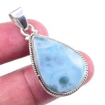 Подвеска из стерлингового серебра 925 пробы с драгоценным камнем Natural Republic Larimar 1,50 R3E01