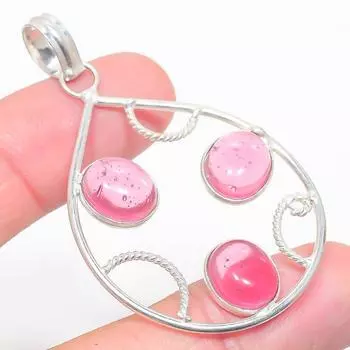 Подвеска из стерлингового серебра 925 пробы с натуральным аметистом ручной работы 2,29 дюйма i2Y51