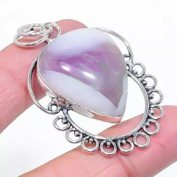 Подвеска из стерлингового серебра 925 пробы с натуральным супераметистом 23, 2,25 дюйма o0w98