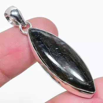 Подвеска из стерлингового серебра 925 пробы с натуральным лабрадоритом ручной работы 1,93 дюйма w2b65