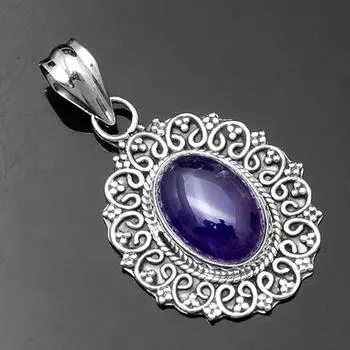 Подвеска из стерлингового серебра 925 пробы, ювелирные изделия с аметистом, дизайнерская подвеска, подарок по случаю дня рождения, ювелирные изделия в стиле бохо, модные ювелирные изделия