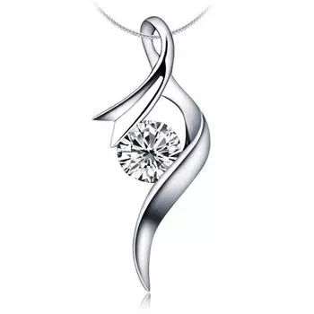 Подвеска из стерлингового серебра 925 пробы, женские украшения, цепочка на ключицу, кулон с надписью «Любовь», инкрустированный цирконием, корейские серебряные украшения 925