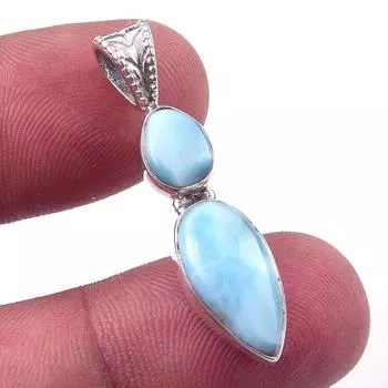 Подвеска из стерлингового серебра Natural Republic Larimar 925 1,50 y0s20