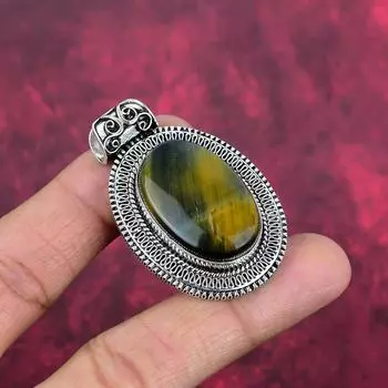 Подвеска из стерлингового серебра Neelite 925 пробы, подвеска из драгоценного камня ручной работы, подарки для жены, абсолютно новая подвеска 2.04 Inches жёлтый