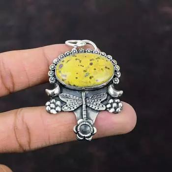 Подвеска из стихтита, новые ювелирные изделия, подвеска из стерлингового серебра 925 пробы, подвеска из настоящего драгоценного камня, ювелирное изделие ручной работы в виде стрекозы, подарок для ее приличного кулона