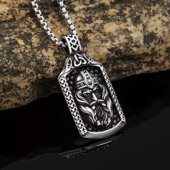 Подвеска из титановой стали «Ирландский воин викинг», мужская длинная подвеска из нержавеющей стали, не выцветает