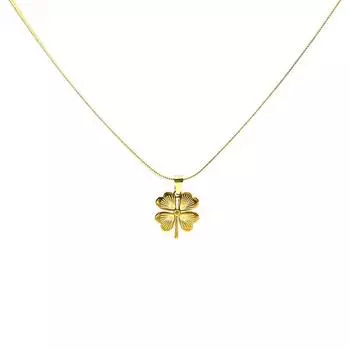 Подвеска из титановой стали «Клевер на удачу» для женщин, браслет из нержавеющей стали, ожерелье с подвеской