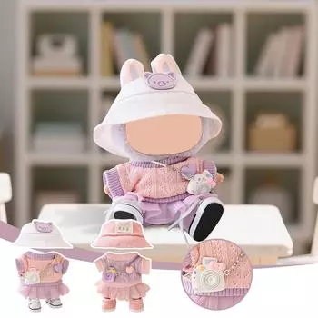 Подвеска из ткани Одежда, свитера, шапки, рюкзаки, комплекты, свитера Юбки, шапки, обувь Куклы в комплект не входят One Size