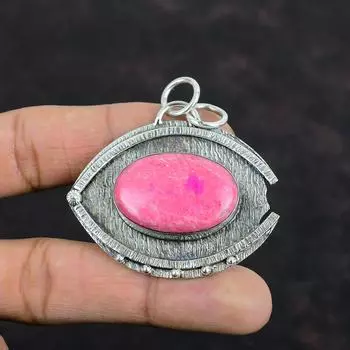 Подвеска из тулита, оригинальный кулон из драгоценного камня, старинные ювелирные изделия ручной работы, кулон из стерлингового серебра 925 пробы, стильный кулон, ювелирные изделия из тулита, свадебные подарки