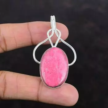 Подвеска из тулита, ювелирное изделие ручной работы, подвеска из драгоценного камня, серебряная подвеска 925 пробы, ювелирное изделие из тулита, абсолютно новая подвеска, свадебное украшение, подарок для нее