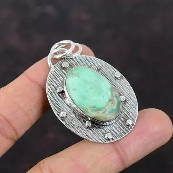 Подвеска из варисцита Ювелирные изделия ручной работы Подвеска из стерлингового серебра 925 пробы Замечательная подвеска из драгоценного камня Ювелирные изделия последнего дизайна Элегантная подвеска Подарок для него