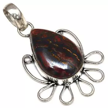 Подвеска из железа с тигровым глазом, серебряное украшение ко Дню матери, 1,75 дюйма