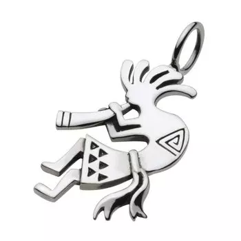 Подвеска Kokopelli fp0487 [Figmart] [Серебряный аксессуар]
