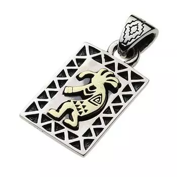 Подвеска Kokopelli Plate Silver p0584 [Cenote] [925 Accessories]