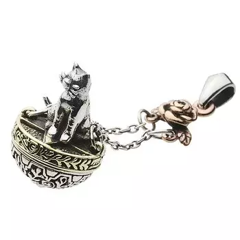 Подвеска-кошка Rose Swing fp0512 [Figmart] [Серебряный аксессуар]