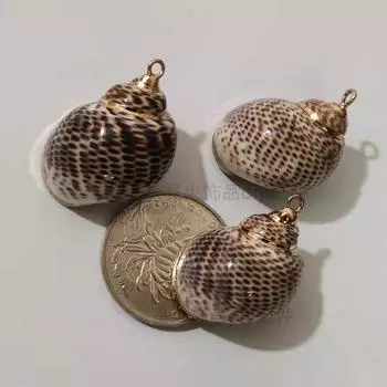 Подвеска-кулон своими руками Креативная натуральная ракушка No. 8 dense point screw single(Phnom Penh)