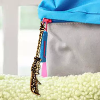 Подвеска-лезвие для изготовления ювелирных изделий, сувениров для вечеринок, статуэток, ручной работы, медный металлический шарм для браслета