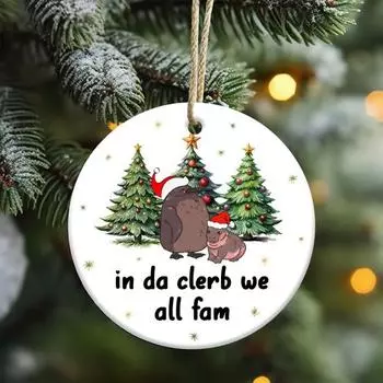 Подвеска Moo Deng Baby Pesto и украшение Moo Deng 2D акриловый мультяшный пигмей C