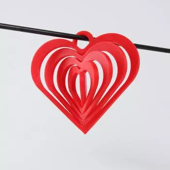 Подвеска на День святого Валентина, 3D-печатное сердце любви, можно использовать как кулон, подходит для коллекции, высокая играбельность One Size