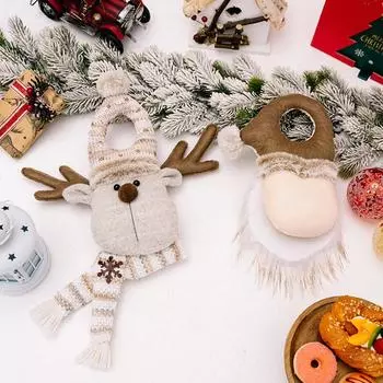 Подвеска на дверь Креативный снеговик Лось Подвеска на дверь Европейская кукла Санта Клаус Праздничная подвеска