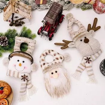Подвеска на дверь Креативный снеговик Лось Подвеска на дверь Европейская кукла Санта Клаус Праздничная подвеска