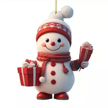 Подвеска на елку в виде снеговика Мини-подвесные украшения для вечеринок (Стиль Б) КДЕ