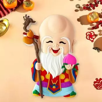 Подвеска на китайский Новый год, подвеска из акрила «Удача, фортуна», «Бог удачи, символ богатства», праздничная атмосфера, подвеска для вечеринки A