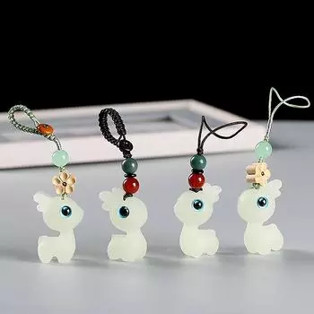 Подвеска на лобовое стекло автомобиля, украшение для интерьера, подвеска из розового дерева, серебристый олень, подвесная игрушка для автомобиля, украшение на сумку-брелок as the picture