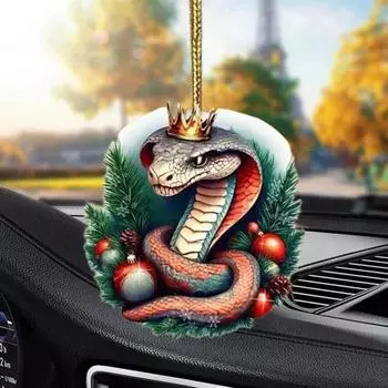 Подвеска на рождественскую елку с тесьмой, легко повесить, милый мультяшный стиль