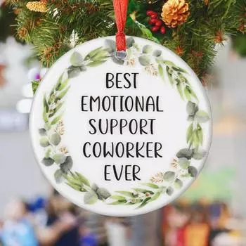 Подвеска на рождественскую елку Yousheng, акриловое подвесное украшение со шнурком, легко подвешивается, прочное, универсальное рождественское украшение A