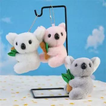 Подвеска на рюкзак Авто Животное Брелок Коала Кукла Плюшевая Кукла Плюшевая Игрушка Плюшевый Брелок Коала Брелок белый