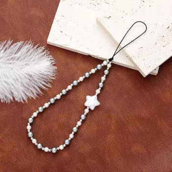 Подвеска на сумку-рюкзак с ремешком для телефона из бисера, многоцелевая, декоративная подвеска-брелок Star