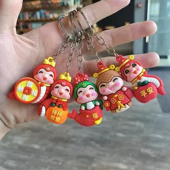 Подвеска на удачу в год змеи со знаком зодиака Креативная удача для женщин и мужчин Модная сумка Украшения Аксессуары Подарки A8