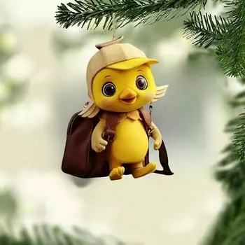 Подвеска на зеркало автомобиля, украшение интерьера, модная подвеска в виде утенка, подходит для зеркала заднего вида автомобиля, подвеска для мобильного телефона, брелок для ключей M