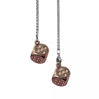 Подвеска на зеркало заднего вида автомобиля, брелок в форме игральной кости из сплава, подвеска в стиле ретро, симпатичная подвеска для салона автомобиля, декоративные украшения бронзовый