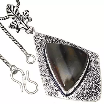 Подвеска Newlite Jasper Gemstone Handmade Gift For Her Silver Jewelry 2.25