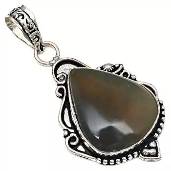 Подвеска Newlite Jasper Gemstone Handmade ко Дню матери, серебряное украшение 2,25 дюйма