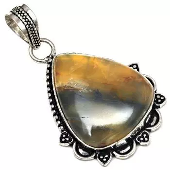 Подвеска Newlite Jasper Gemstone Handmade Mother Day Jewelry Silver 2
