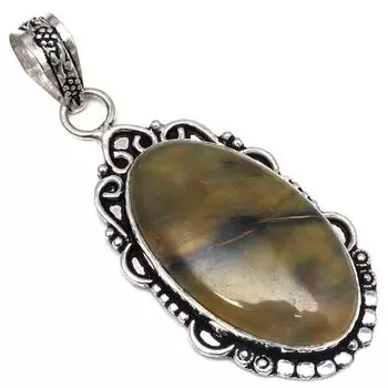 Подвеска Newlite Jasper Gemstone Подарок для нее Серебряные украшения 2,5