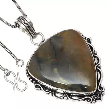 Подвеска Newlite Jasper Gemstone Подарок на День святого Валентина Серебряное ювелирное изделие 2.25