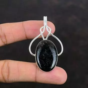 Подвеска Nuummite, ювелирное изделие ручной работы, подвеска из натурального драгоценного камня, серебряная подвеска 925 пробы, антикварная подвеска, потрясающие серебряные украшения, свадебные подарки