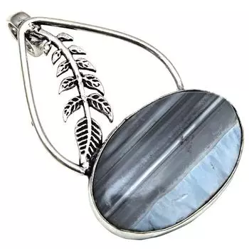 Подвеска Owhyee Blue Opal Gemstone Подарок для нее Серебряные украшения 2