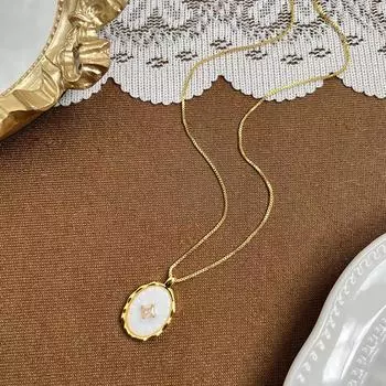 Бренд Mihmily - бриллиантовое круглое колье с цветочным узором, изысканная красота