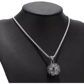 Подвеска-ожерелье в форме баскетбольного мяча, спортивный аксессуар для мужчин